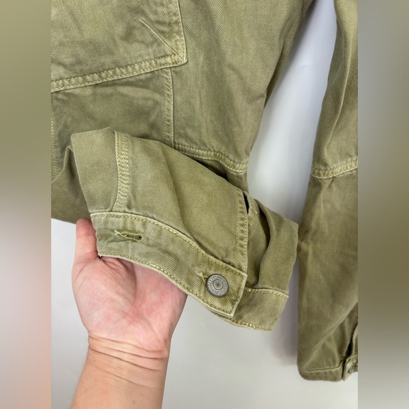 Free People First Light Utility Cargo Pants In Boa Green - Picture 5 of 8